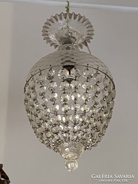 Antique crystal lamp