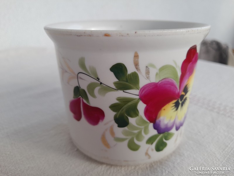 Antique stágfalu porcelain sour cream bowl