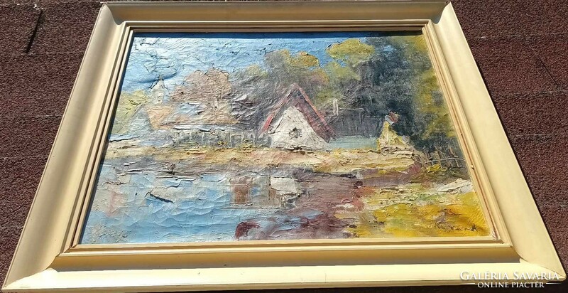 Quality marked oil painting awaiting identification