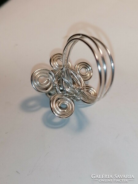 Wire bent arts and crafts ring (1132)