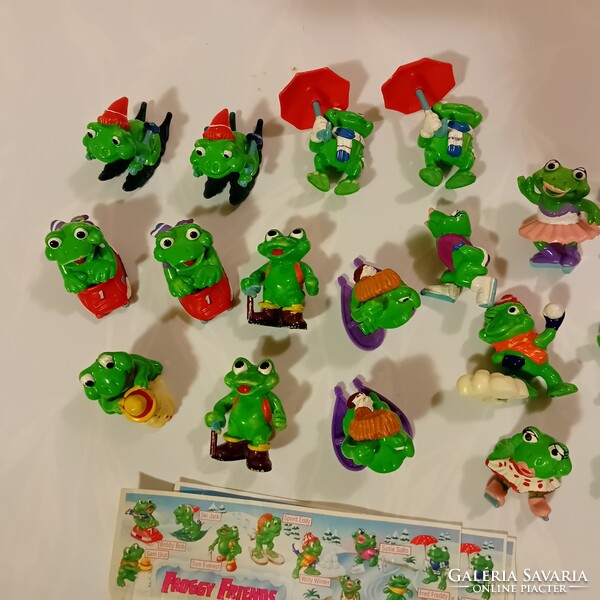 Kinder figurines complete series / frog 1993 / froggy friends