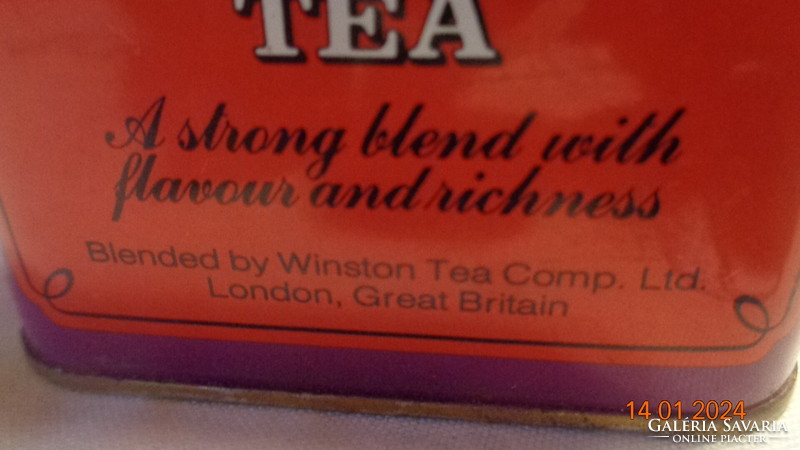 Sir Winston English tea box 7.7 x 7.7 x 9 cm