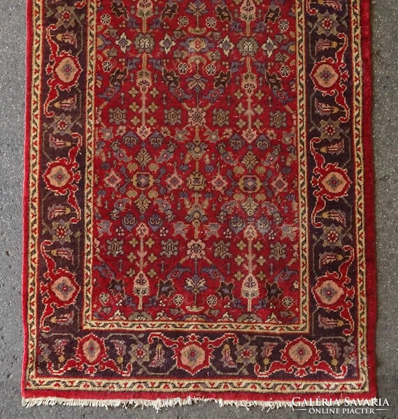 1K972 antique art deco connecting carpet with oriental pattern 125 x 250 cm