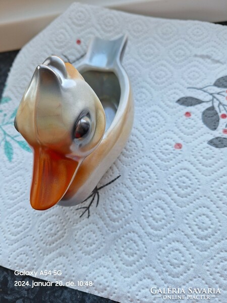 Eosin ceramic duck