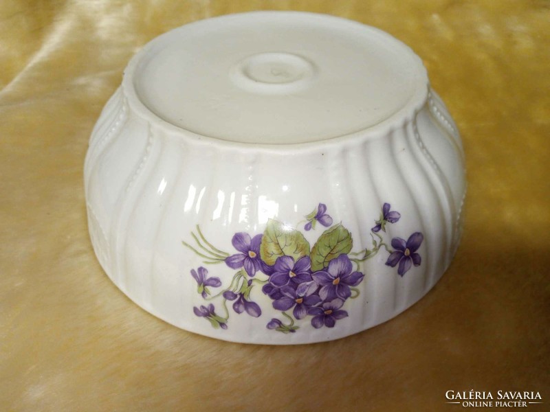 Zsolnay violet scones bowl, diameter 20 cm