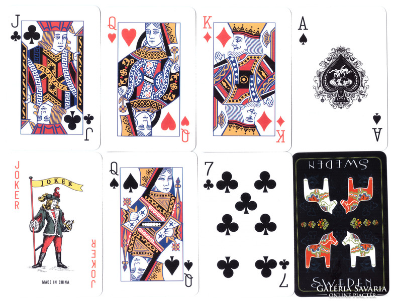 24. French card 52 + 2 jokers international card image China around 2010, new, unused