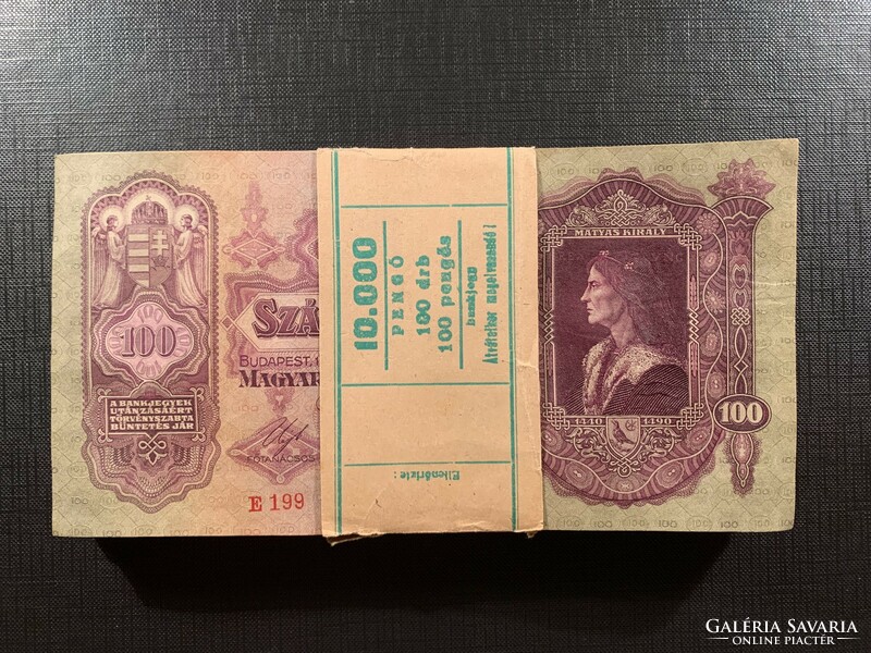 *** Bank bundle 100 pengő 1930 ***