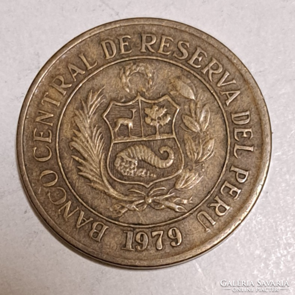 1979. Peru 10 sol soles de oro 465)