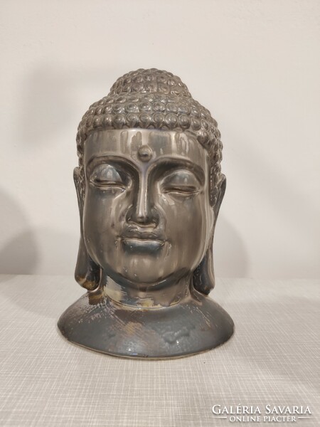 Ceramic Buddha head statue