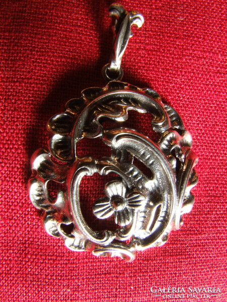 Rococo silver pendant (191221)