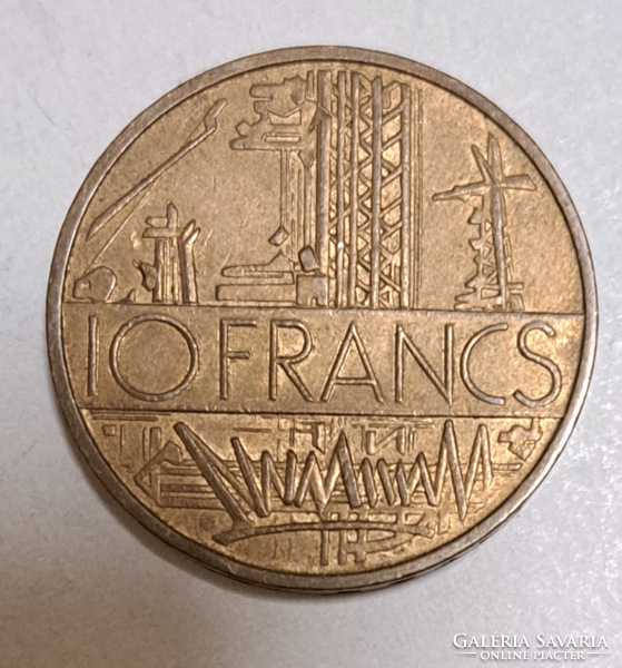 1977. France, 10 francs (480)