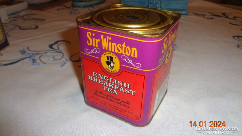 Sir Winston English tea box 7.7 x 7.7 x 9 cm
