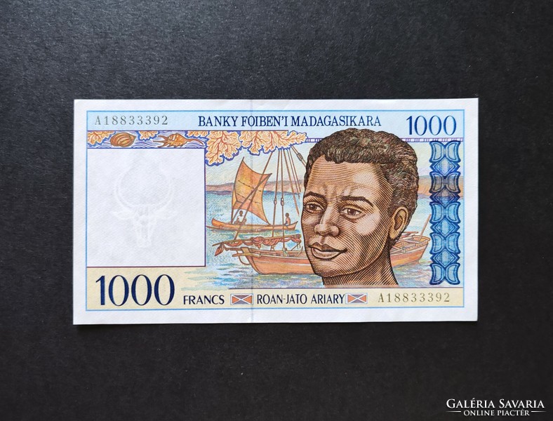 Madagaszkár 1000 Francs / Frank 1994, UNC,
