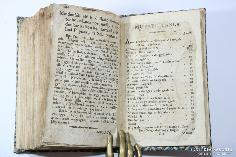 1810 - Zay sámuel - village doctor priest - extremely rare medical book, beautiful binding!