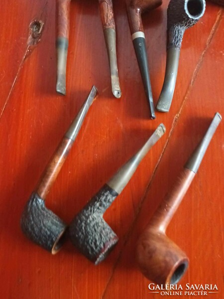 Pipe collection - antique pipe collection with holder