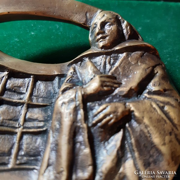 Farkas Ferenc: w. Shakespeare, wedge medal, small sculpture