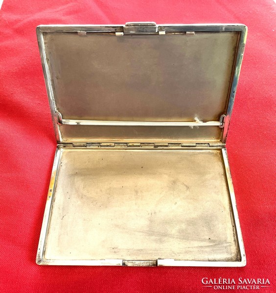 Silver cigarette case, 224 grams
