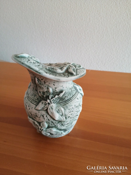 L'art studio green majolica vase