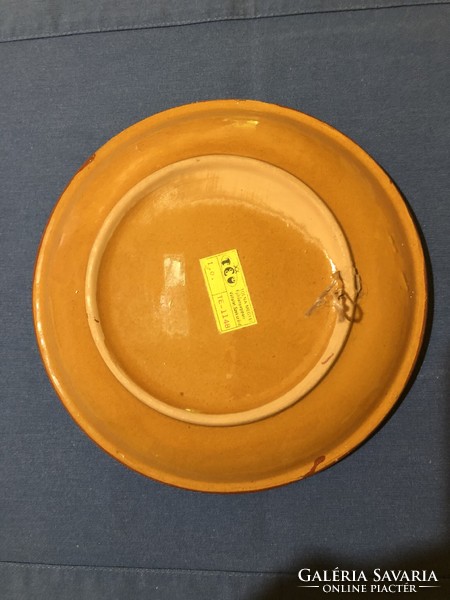 Folk ceramic wall bowl