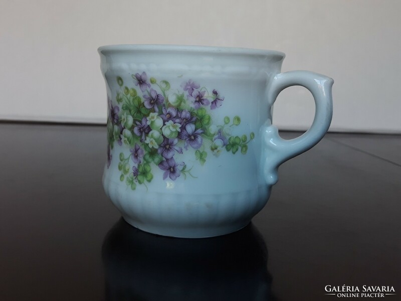 Beautiful antique porcelain violet mug