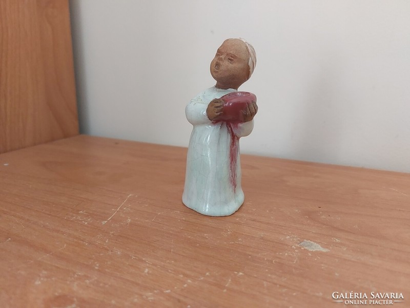 (K) Kis kerámia figura 9 cm