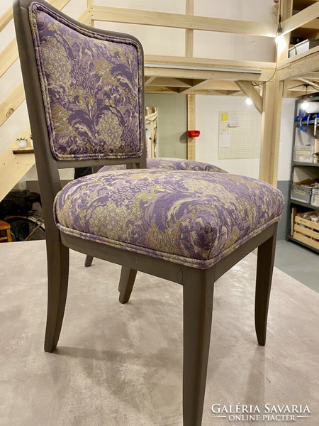 2 db teljeskörűen felújított, kárpitozott art deco szék