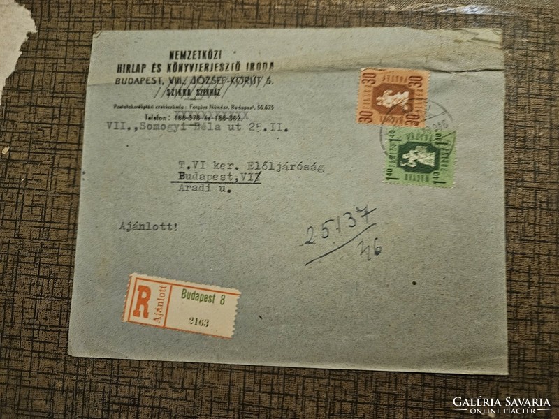 1946 registered letterhead, Budapest