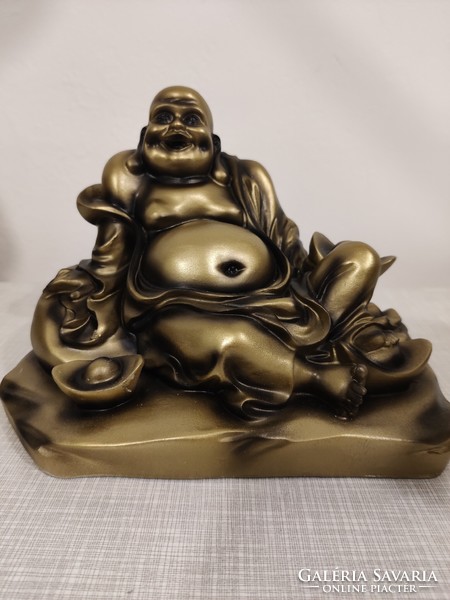 Szerencsehozó, pocakos Buddha szobor gyantából