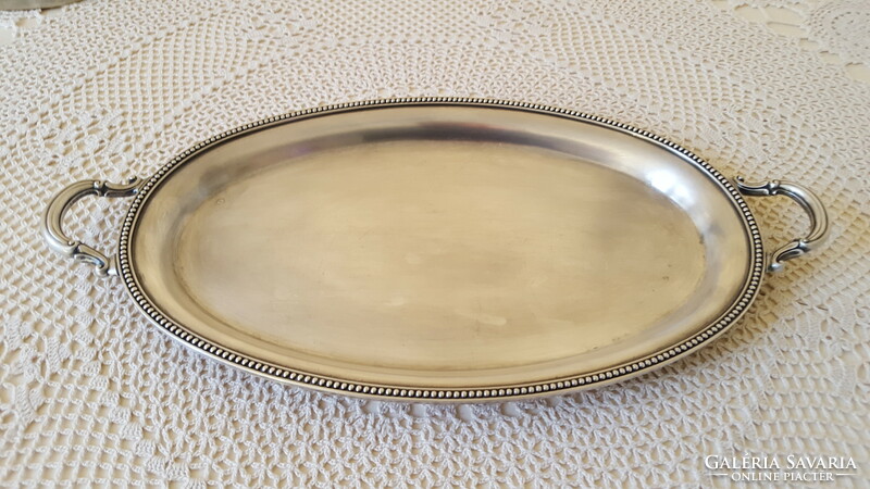 Vintage Ronson silver plated small oval tray