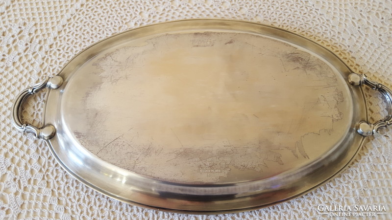 Vintage Ronson silver plated small oval tray