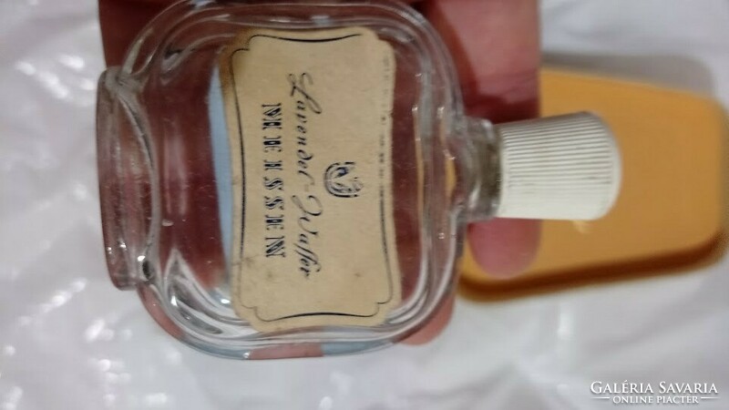 Art deco meisseni levendulavíz boboza üvege, antik parfümösüveg