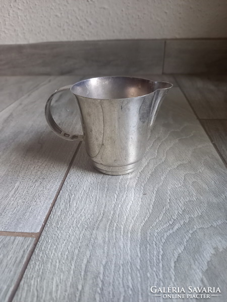 Old art deco silver plated lemon/cream pourer (7.5x11x7.5 cm)
