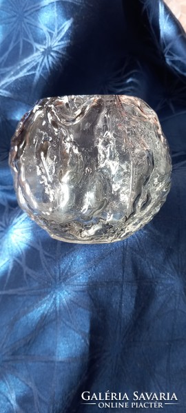 Ingrid glass mid century sphere glass vase