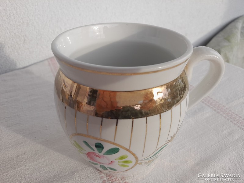 Antique porcelain sour cream bowl