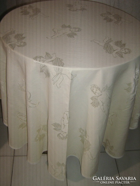 Beautiful special putto angelic damask tablecloth