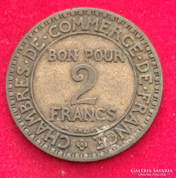 1925 French Third Republic 2 francs (686)