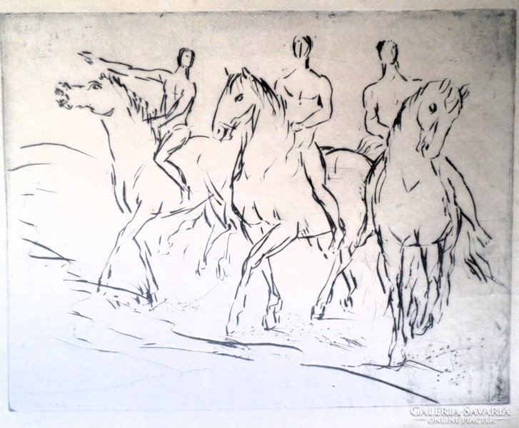 Miklós Borsos: horses