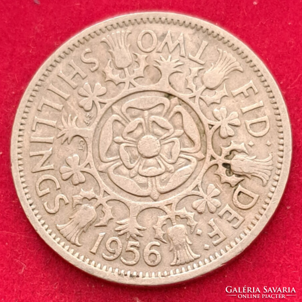1956. 2 Shilling England (653)