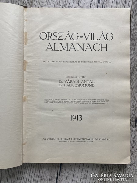 Ország-Világ Almanach 1913