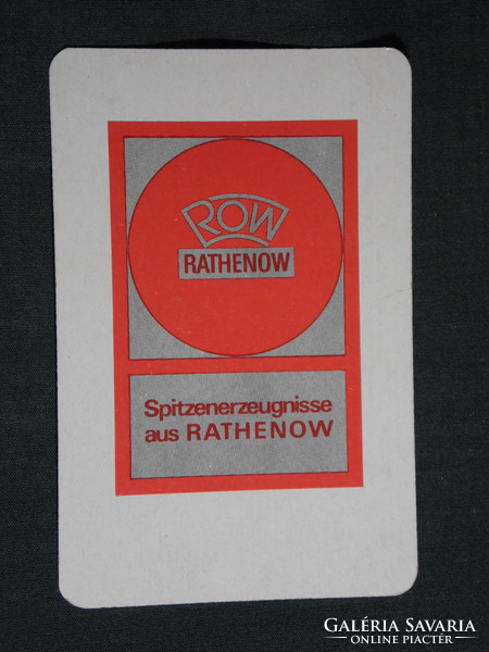 Kártyanaptár,Németország,NDK Rathenower Optikai Művek, mikroszkóp, teleszkóp, 1971,   (5)