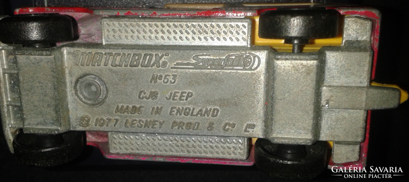 1977 Matchbox SuperFast Jeep CJ6 No. 53