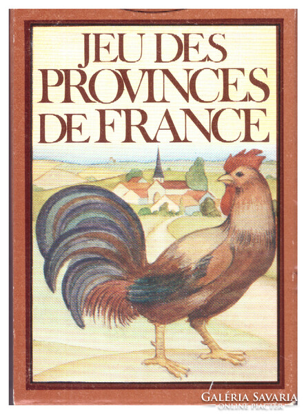 29A. Francia kártya 52 + 3 lap Provinces de France kártya Dusserre Franciaország 1979 új, bontatlan