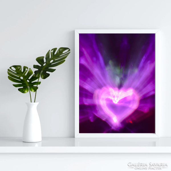 Beautiful, purple picture, print in A4 size (without frame)