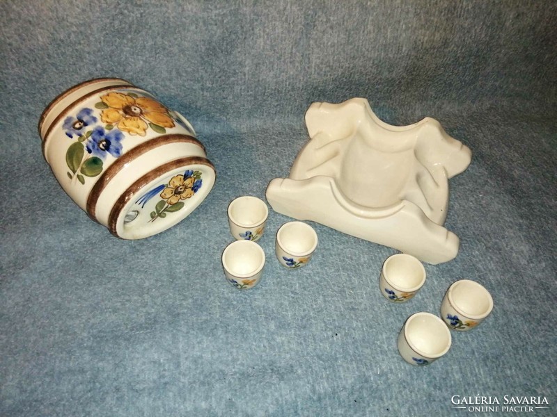 Ceramic floral brandy drink set (a5)