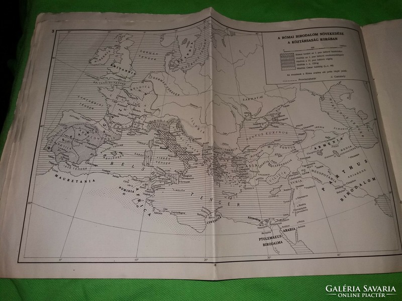 1951. :N. A. Maskin : Az ókori Róma története egyetemi tankönyv térkép melléklete a képek szerint