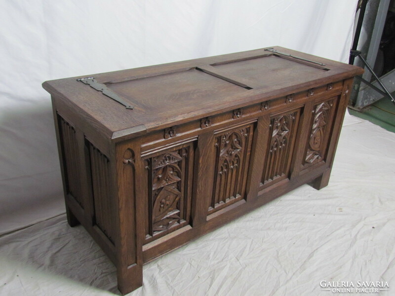 Antique Gothic chest (restored)