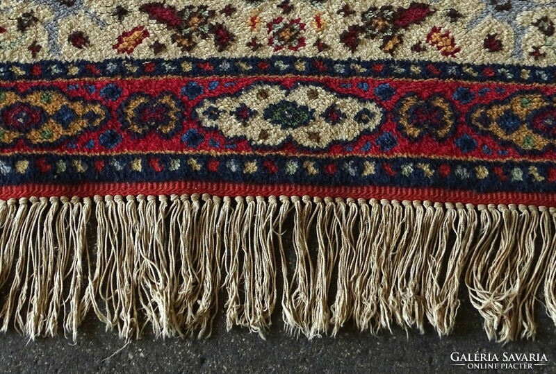1L016 old animal pattern oriental handwoven rug 78 x 175 cm
