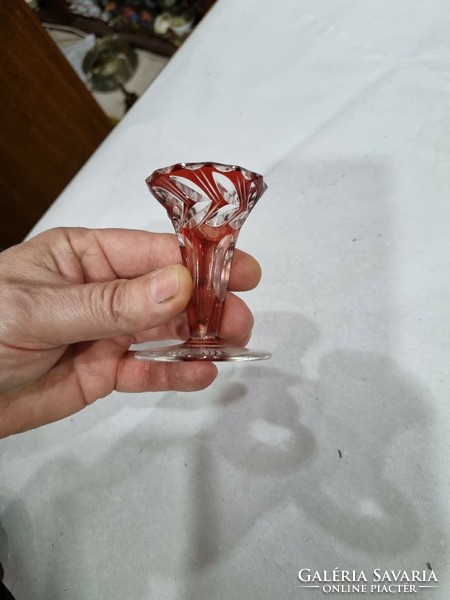 Old small crystal vase