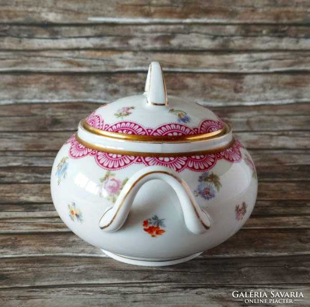 Antique Hutschenreuther Selb Bavarian porcelain sugar bowl from 1935