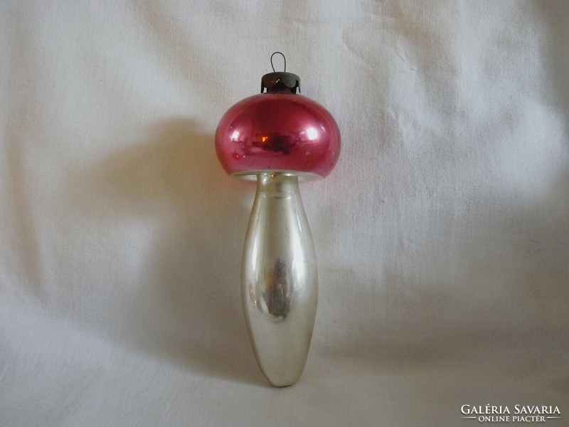 Old glass Christmas tree decoration - mushrooms!